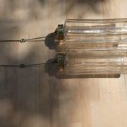 Design chandelier by Glashütte Limburg from 1960