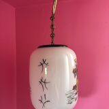 Opaline chandelier 1950