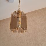 Suspension luminaire dorée