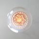 Mid-century italian chrome and murano glass pendant lamp