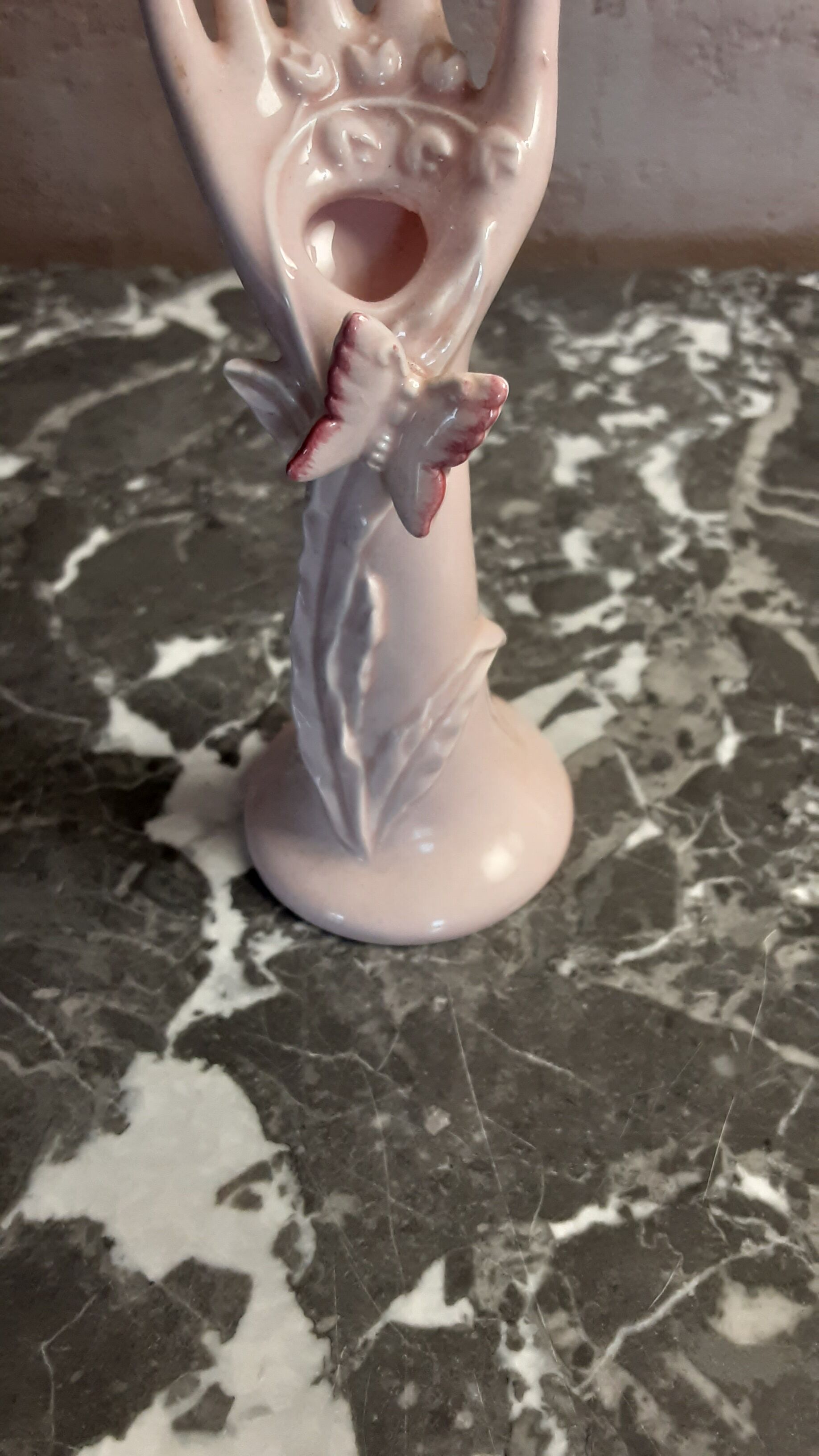 Hand vase in earthenware- vintage