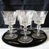 Baccarat buckingham 8 red wine glasses crystal - 13.5 cm