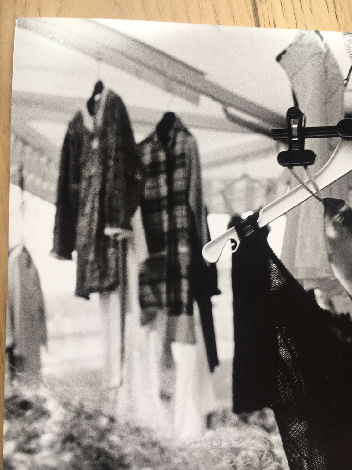Very large original print, early 2000. Street woman lingerie