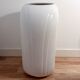 Monumental white ceramic vase West Germany 70s