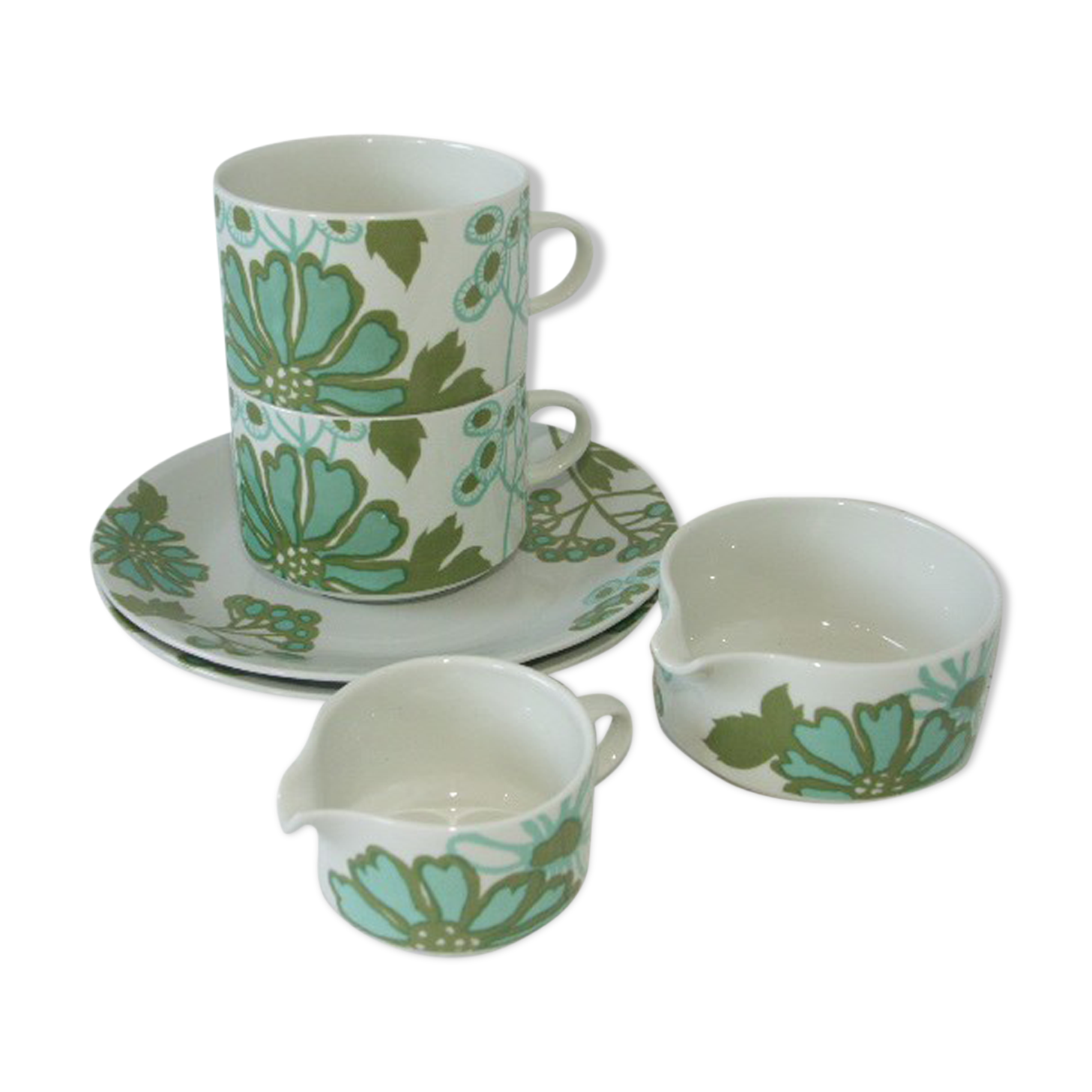 Scarlett Breakfast Set, Villeroy & Boch vitro porcelain, vintage 1967