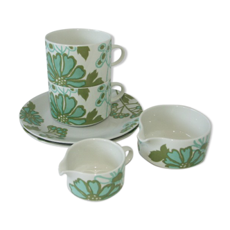 Set petit déjeuner Scarlett, Villeroy & Boch vitro porcelaine, 1967