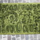Space age green wool rug by B.I.C carpets Kortijk, Belgium 1970s