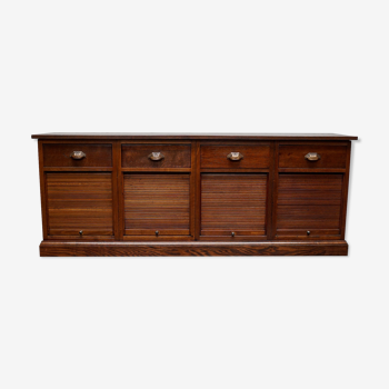 Dutch oak sideboard filing cabinet, 1930s