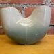 Vase design gilde ceramic white blue