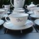 Coffee or tea service, bohemian porcelain circa 50s