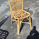 4 rattan chairs from the 1960s