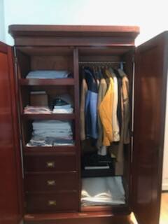 English walnut wardrobe 19°