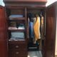 English walnut wardrobe 19°