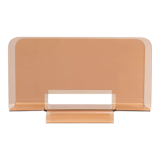 Smoked lucite magazine rack france 1970s