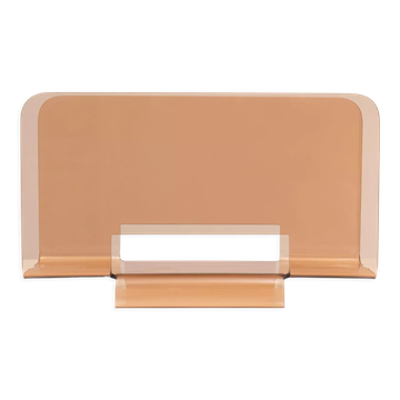 Smoked lucite magazine rack france 1970s