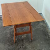 Vintage teak Danish Design adjustable table by Trioh Denmark .