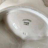 Plat 3 compartments en porcelaine Pillivuyt, fleurs bleues