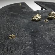 Table basse en fer brutaliste de Thomas Serruys, Belgique, 2019