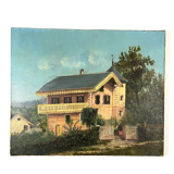 Oil on canvas the house