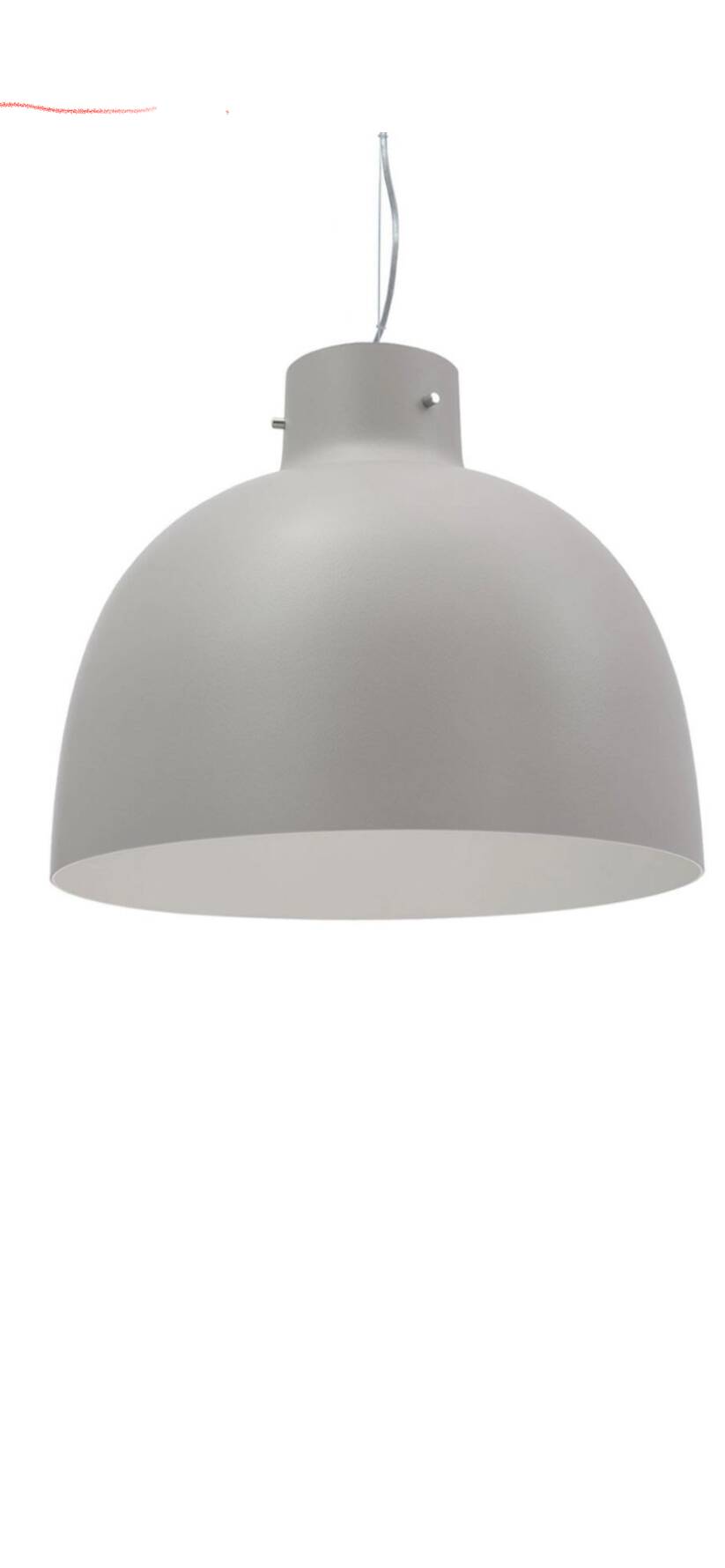 Suspension lamp - kartell bellissima - taupe - designer ferruccio lavian