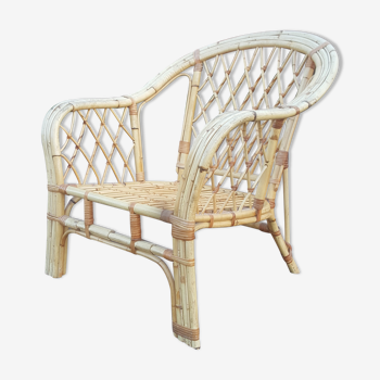 Rattan chair from the 1950s