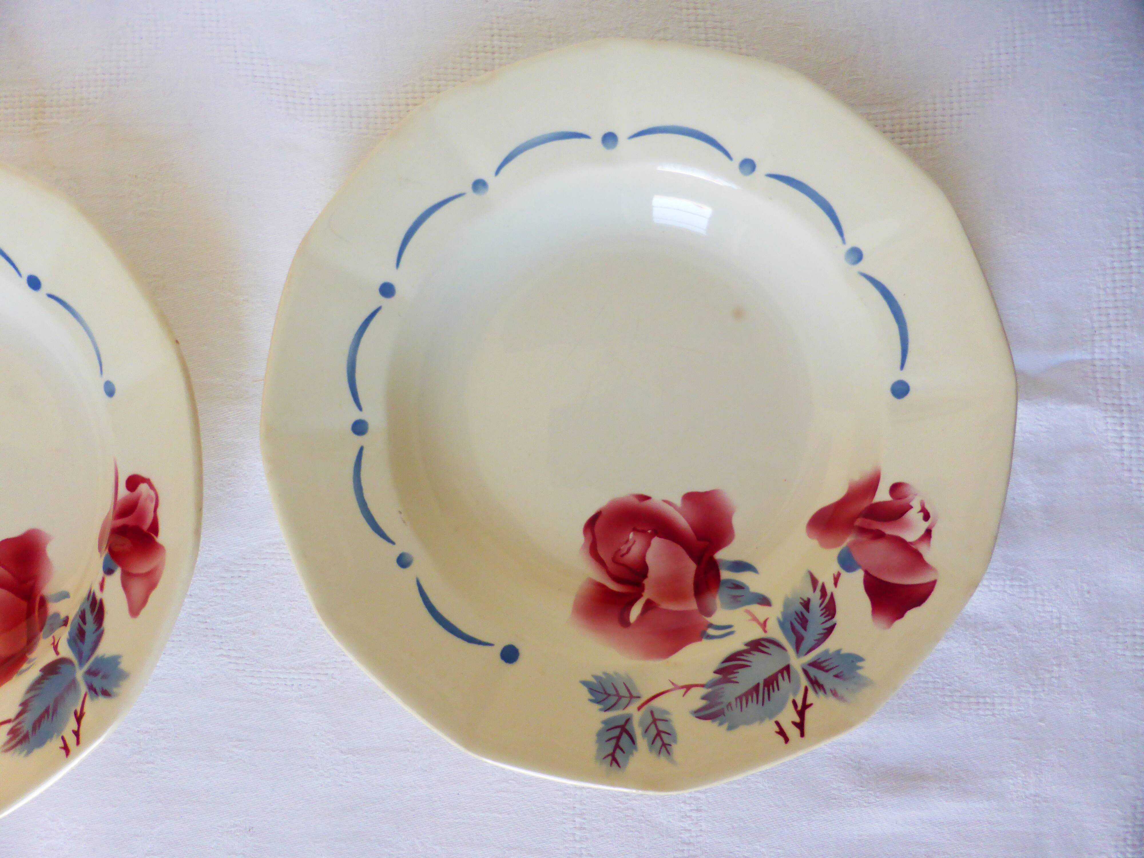 2 vintage deep plates from Digoin Sarreguemines 2107128