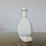 Italian "shell" lamp in cracked ceramic from the 70s and 80s