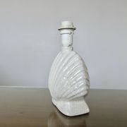 Lampe " coquillage " Italy en céramique craquelée années 70 80