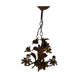Lustre laiton fleurs