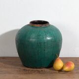 Antique turquoise green vase (circa 1820) #32