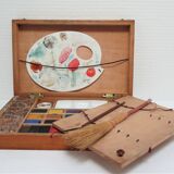 Early 20th-century bourgeois watercolor box