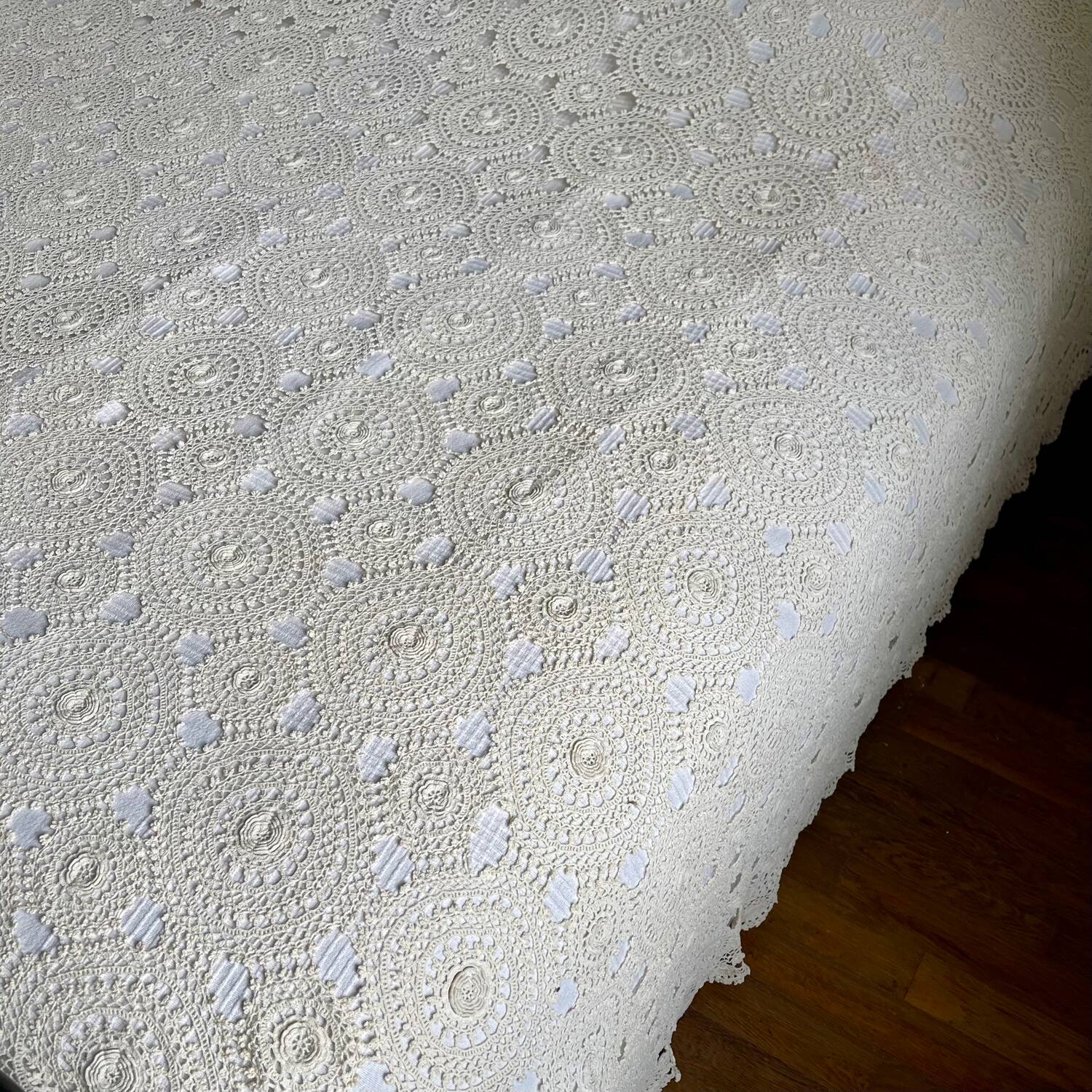 Crochet bedspread