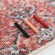 Pale red classic vintage rug, 215x335cm