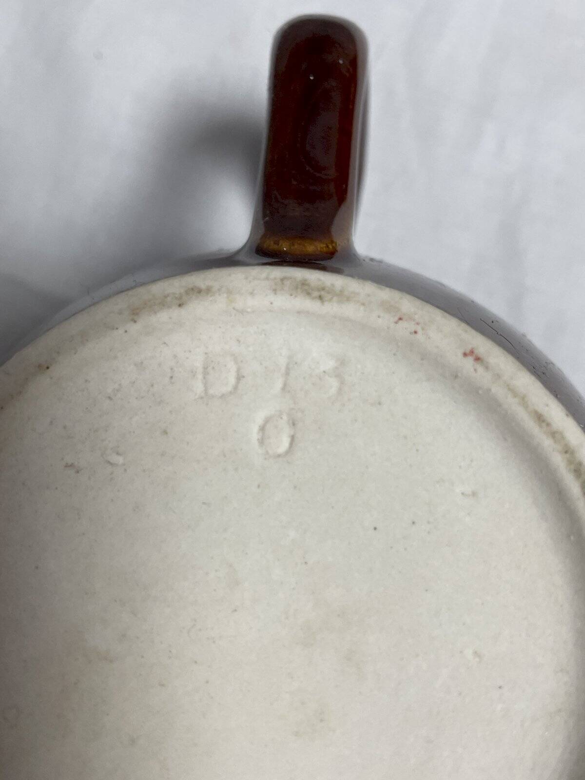Brown glazed ceramic teapot