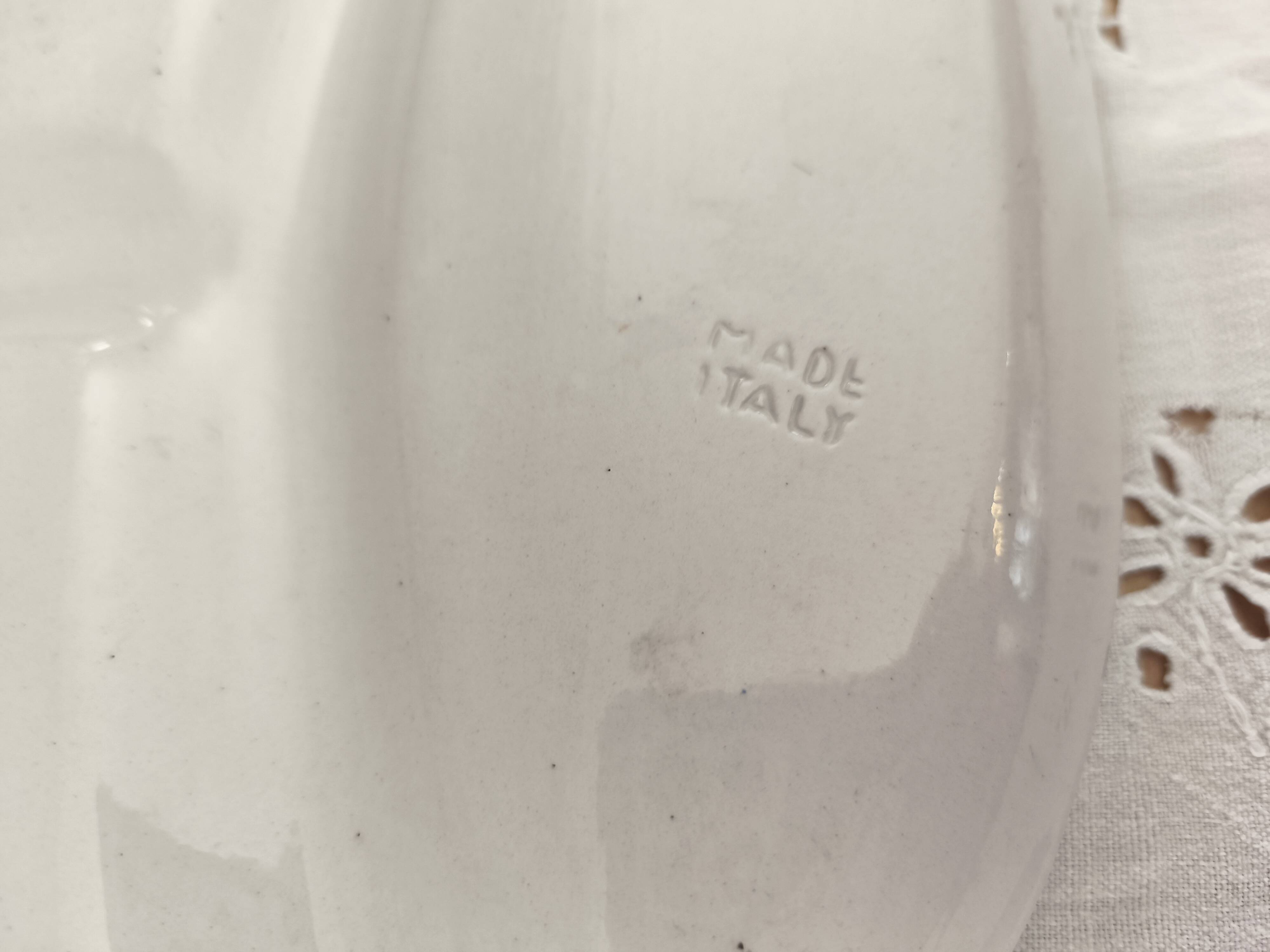 Vintage 4-compartment dish with seafood decor