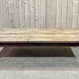 Large 1930s pitch pine coffee table