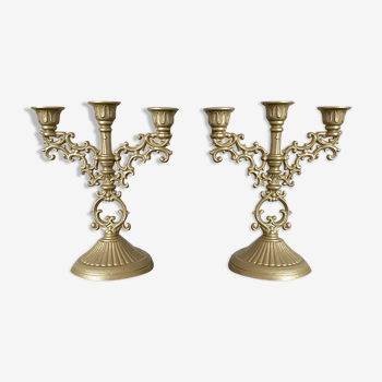 Set of 2, 3-branch AGAD chandeliers