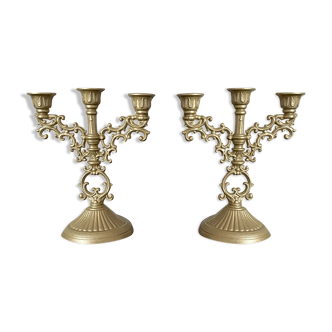 Set of 2, 3-branch AGAD chandeliers