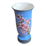 Ceramic vase, cherry blossom decoration, Pardi Vallauris