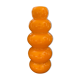Vase bubble caterpillar orange glass double years 60 70