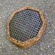 Hexagonal rattan and woven wicker breakfast tray