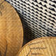 2 rattan lampshades