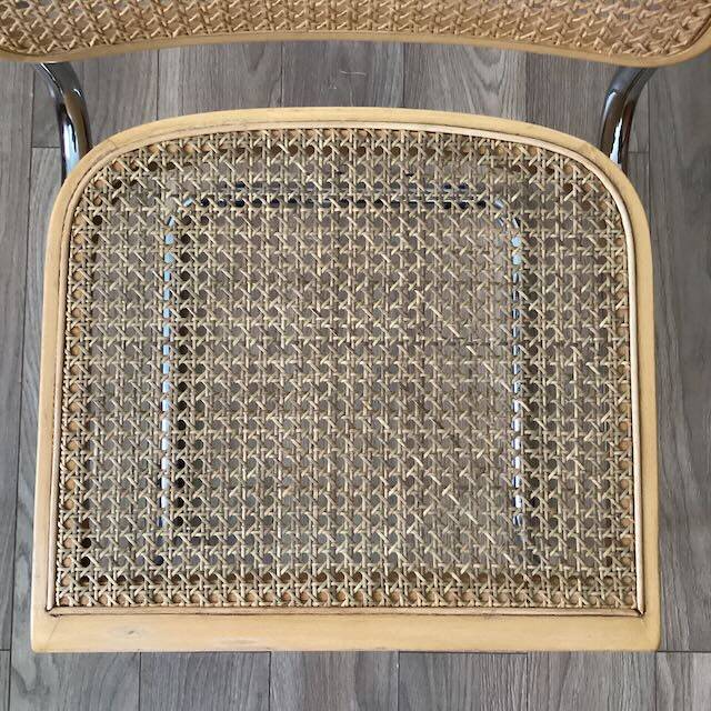 Breuer chair in cane and light wood
