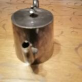 small silver-plated teapot