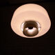 Metal and opaline pendant light, 1950
