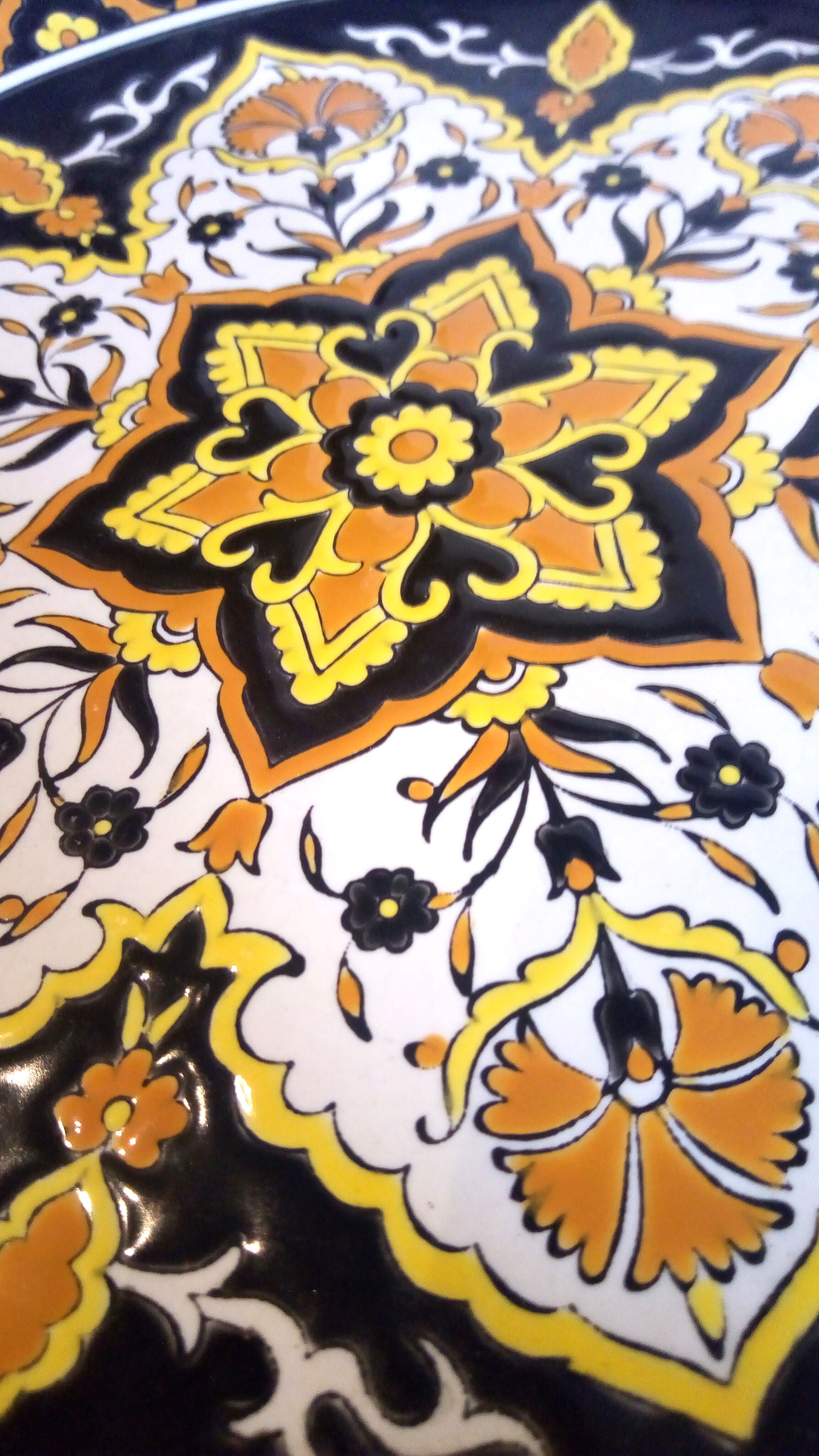 Rhodes hand-painted plate in Greece