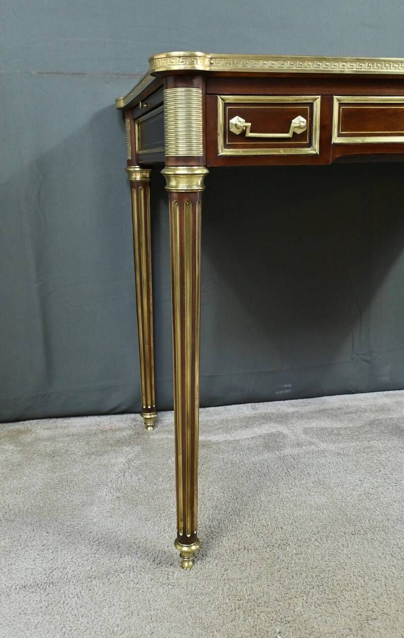 Small Louis XVI style mahogany desk, Napoleon III period – Mid-19th century