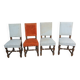 Wooden and upholstered chairs