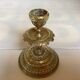 Worked brass candlestick