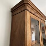 Armoire/bibliothèque noyer américain vitrée